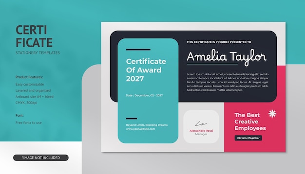 Las plantillas de certificados