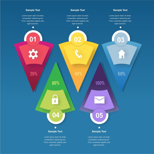 PSD plantillas de infografías psd