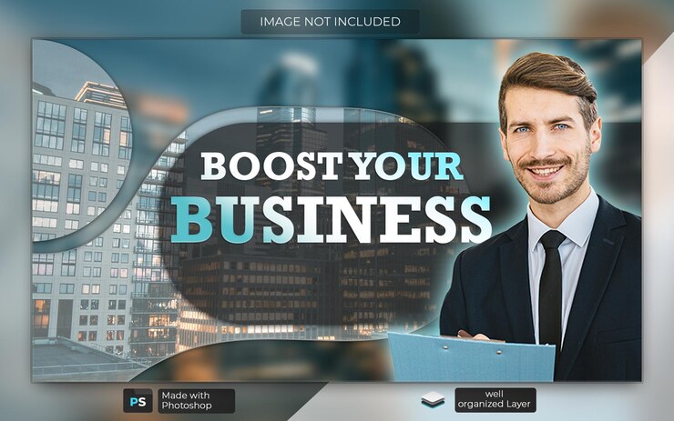 Plantillas de miniaturas de YouTube PSD para videos de promoción de negocios