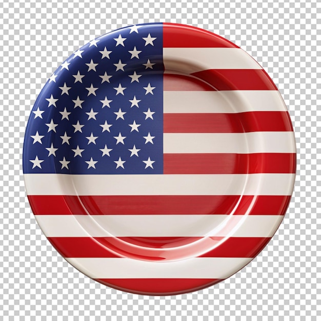 PSD avec une plaque de drapeau américain