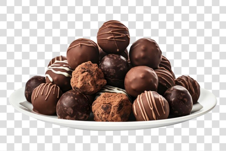PSD plaque de truffes au chocolat gourmet assortie