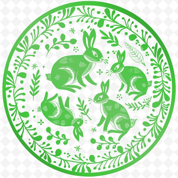 Une Plaque Verte Et Blanche Avec Un Lapin Et Les Mots 