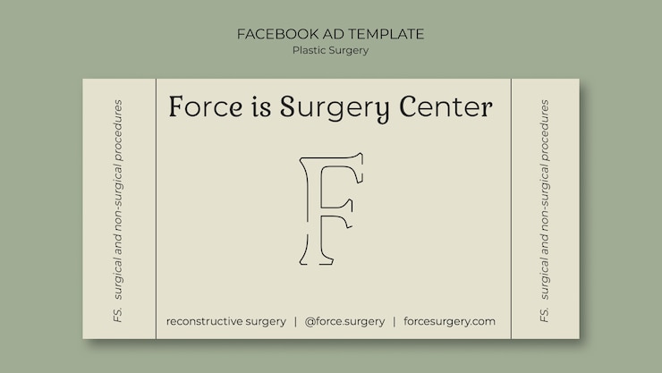 PSD plastic surgery facebook template