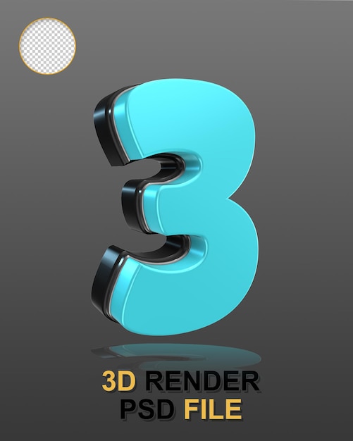 Plástico azul en 3D