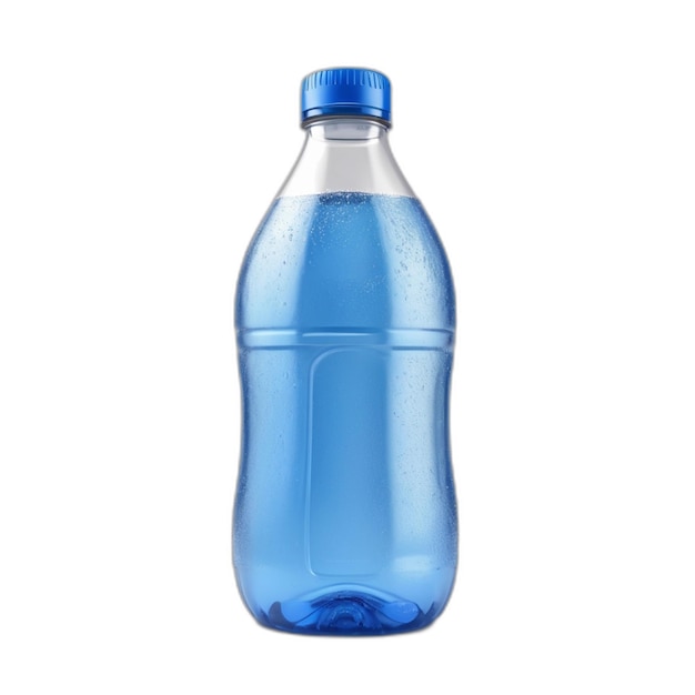 Plastikflasche PSD auf weißem Hintergrund