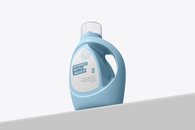 Plastikflaschen-PSD-Mockup für Waschmittel