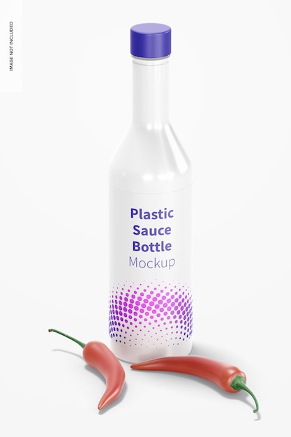 Plastiksauce flasche modell, vorderansicht