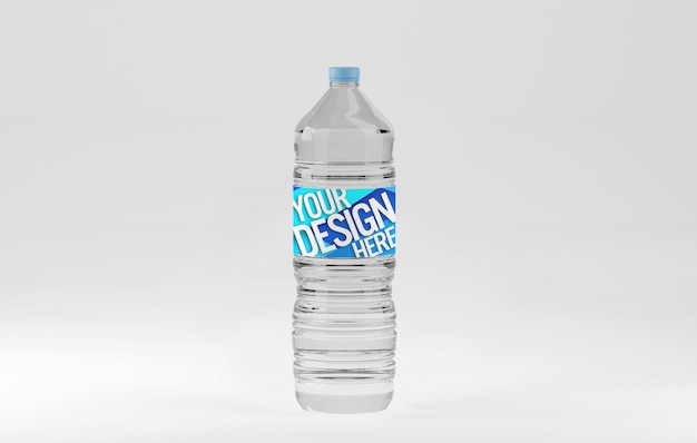 Plastikwasserflasche mockup
