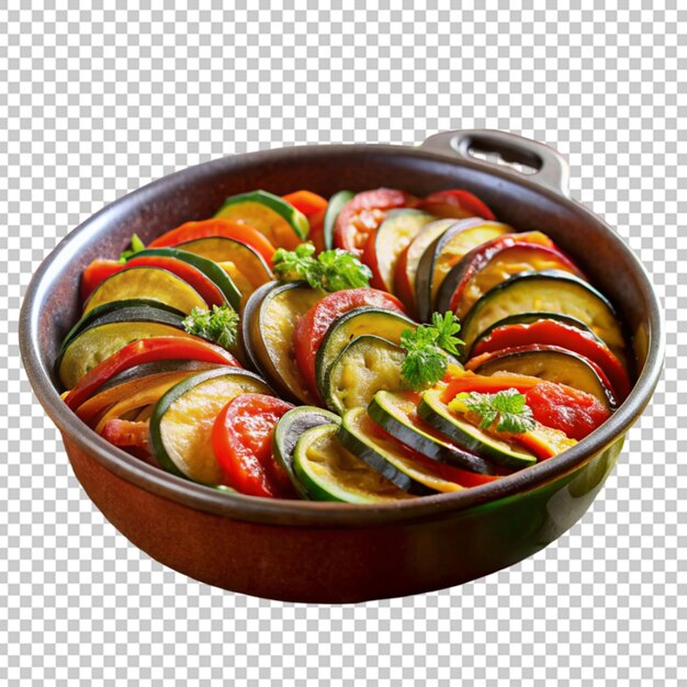 PSD plat de ratatouille français