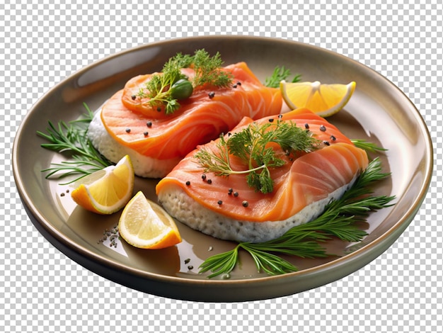 PSD plat de saumon gravé