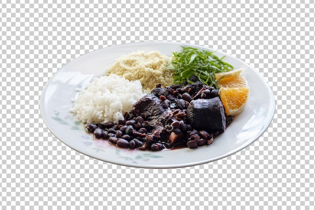 PSD plat traditionnel de feijoada, cuisine brésilienne