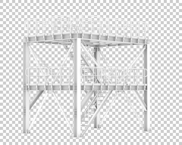 PSD plataforma aislada en la ilustración de renderizado 3d de fondo transparente