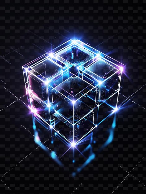 Plataforma de Educación Blockchain con Recurso de Aprendizaje Abstracto Gradiente Textura de Neón Fondos Y2K