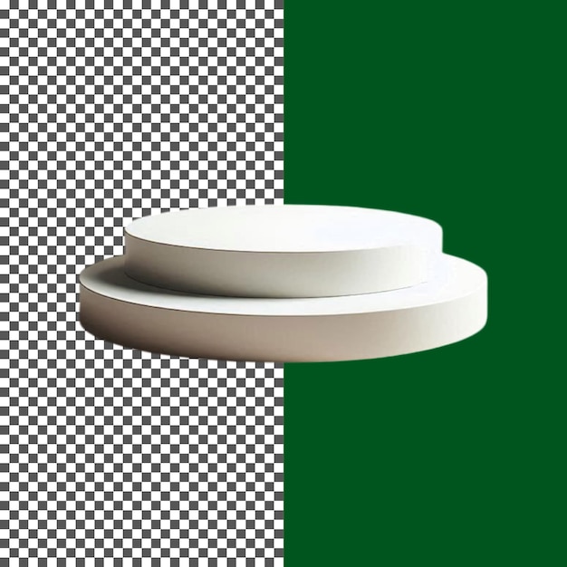 Plataforma redonda de textura de piedra realista para la visualización de productos en un fondo transparente png psd