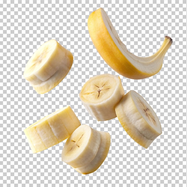 Plátano aislado sobre un fondo transparente