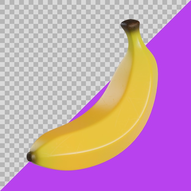 Plátano delicioso estilizado 3D
