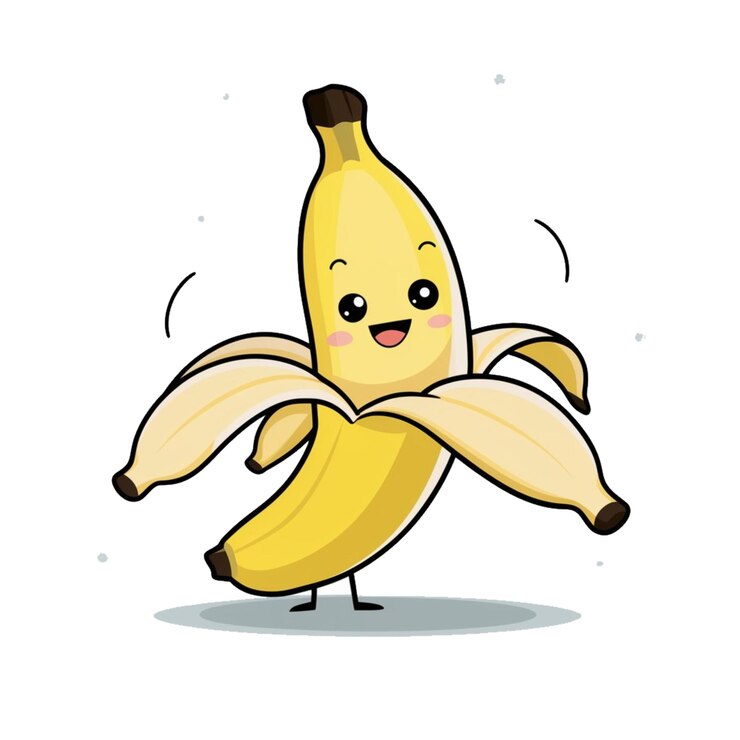 PSD un plátano que tiene un plátano en él