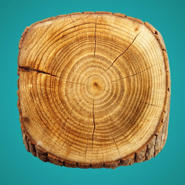 PSD plate-forme en bois anneaux d'arbres à texture en bois