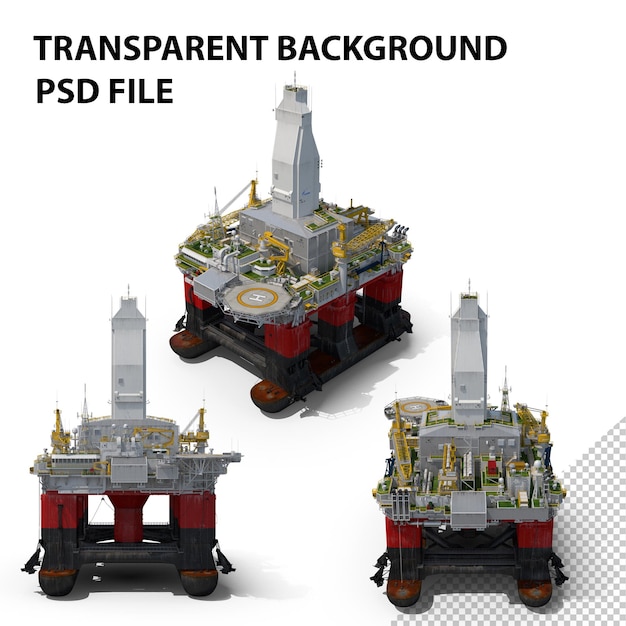 PSD plate-forme de forage semi-submersible png