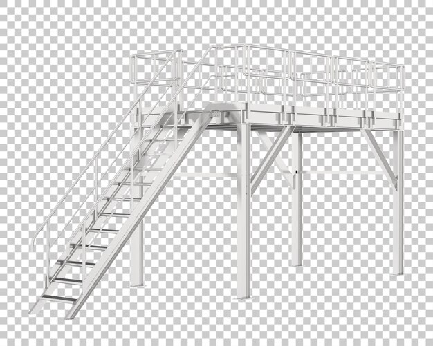 PSD plate-forme isolée sur fond transparent illustration de rendu 3d