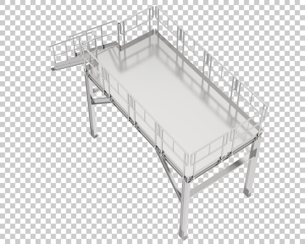 Plate-forme Isolée Sur Fond Transparent Illustration De Rendu 3d