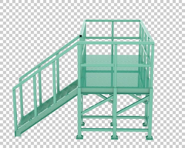 PSD plate-forme isolée sur fond transparent illustration de rendu 3d