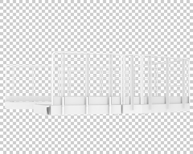 Plate-forme Isolée Sur Fond Transparent Illustration De Rendu 3d