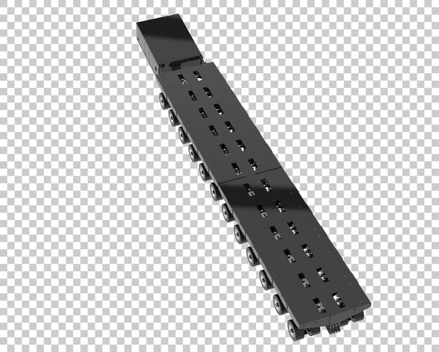 Plate-forme mobile isolée sur fond transparent illustration de rendu 3d