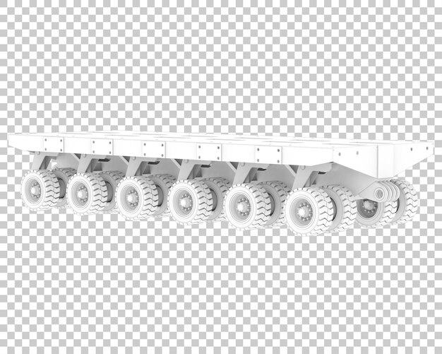 Plate-forme mobile isolée sur fond transparent illustration de rendu 3d
