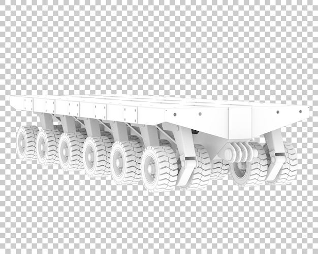 Plate-forme mobile isolée sur fond transparent illustration de rendu 3d