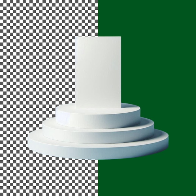 plate-forme de podium en cylindre blanc pour la présentation de produits cosmétiquesMock up design espace vide png psd