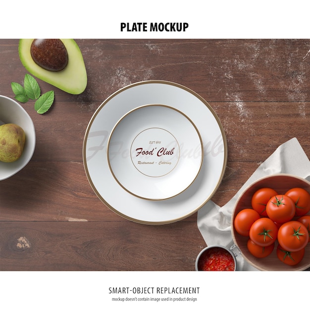 Plate mockup