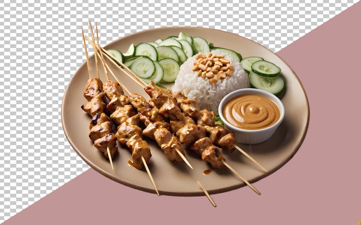 PSD plate of chicken stay