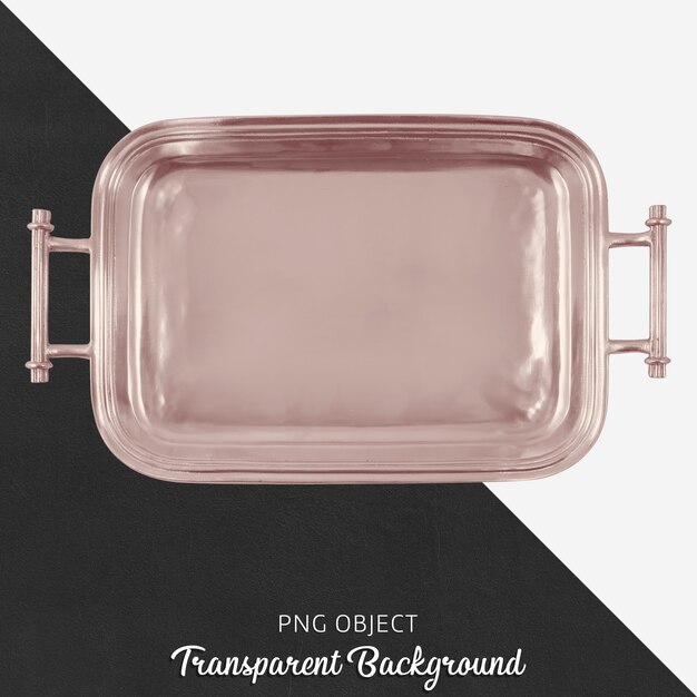 Plateau En Bronze Sur Fond Transparent