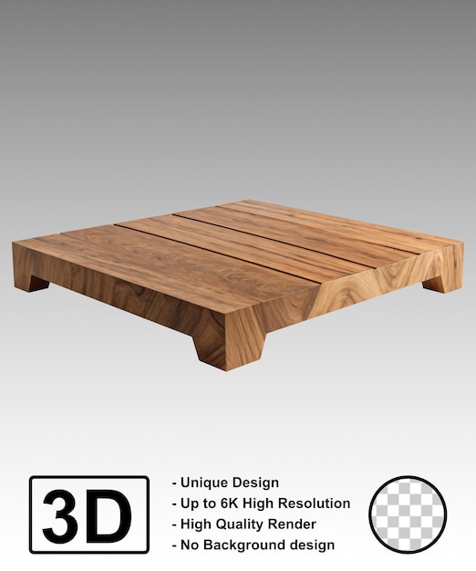Plateau d'étagère en bois pour le stand de produits et la conception de maquettes d'affichage d'aliments
