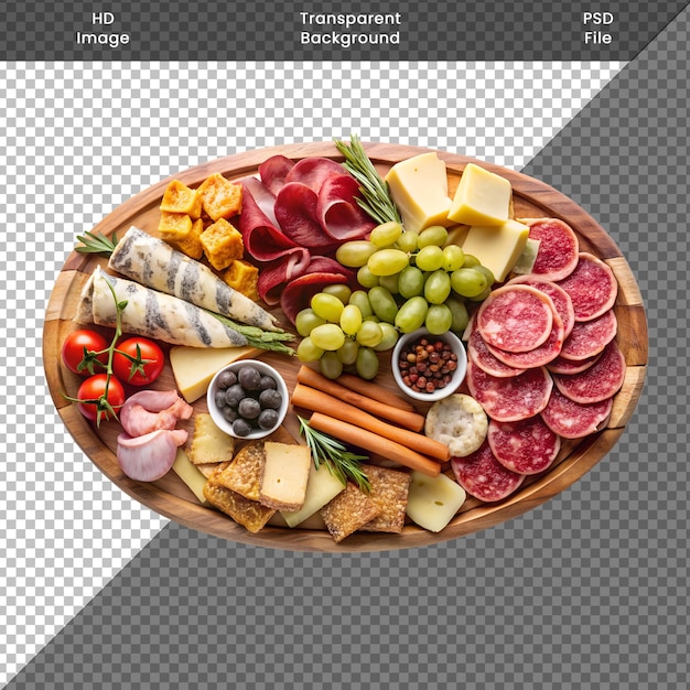 un plateau de nourriture qui contient différents types de nourriture