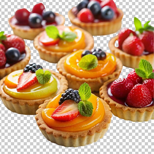 Plateau De Tartes Aux Fruits Avec Un Dessus Vitré