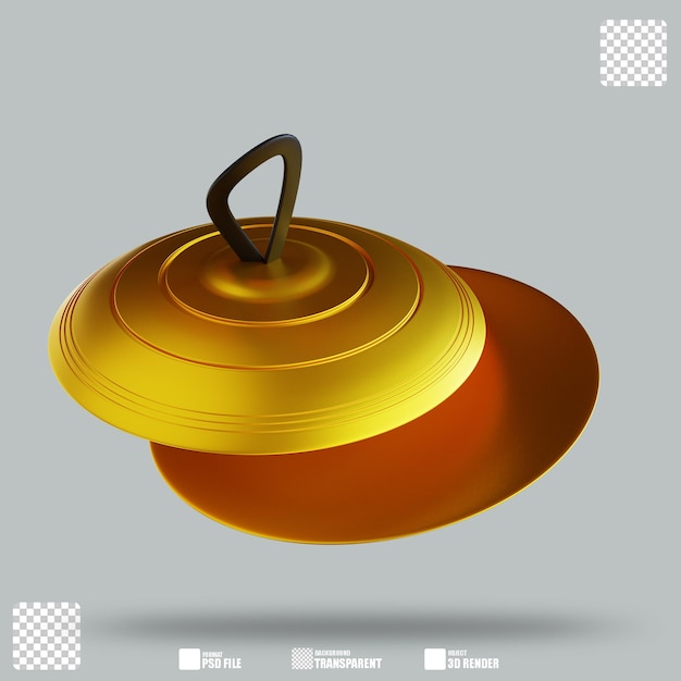 Platillo de ilustración 3D