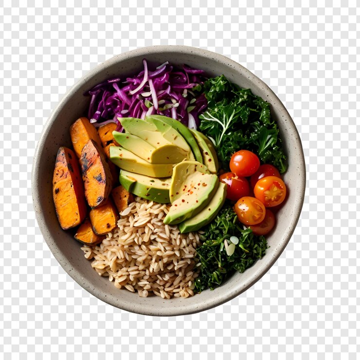 PSD plato de alimentos aislado sobre un fondo transparente