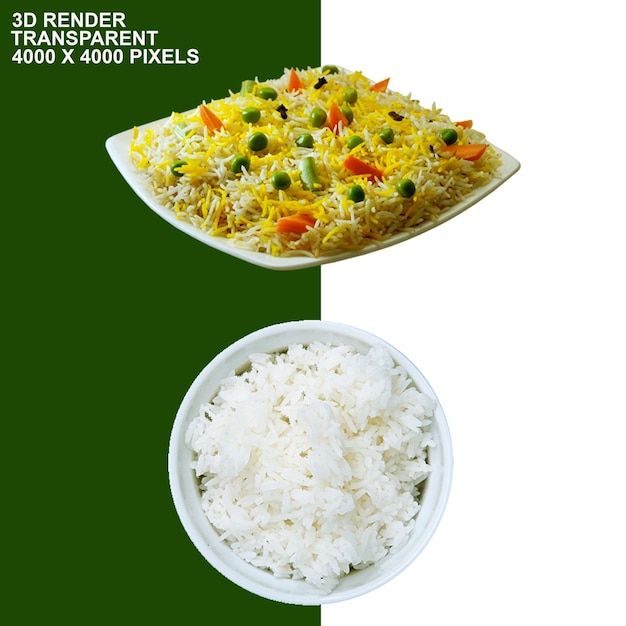 PSD plato de arroz cocido cocina india arroz basmati comida avon especias receta de arroz
