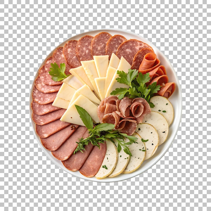 PSD plato de carne y queso