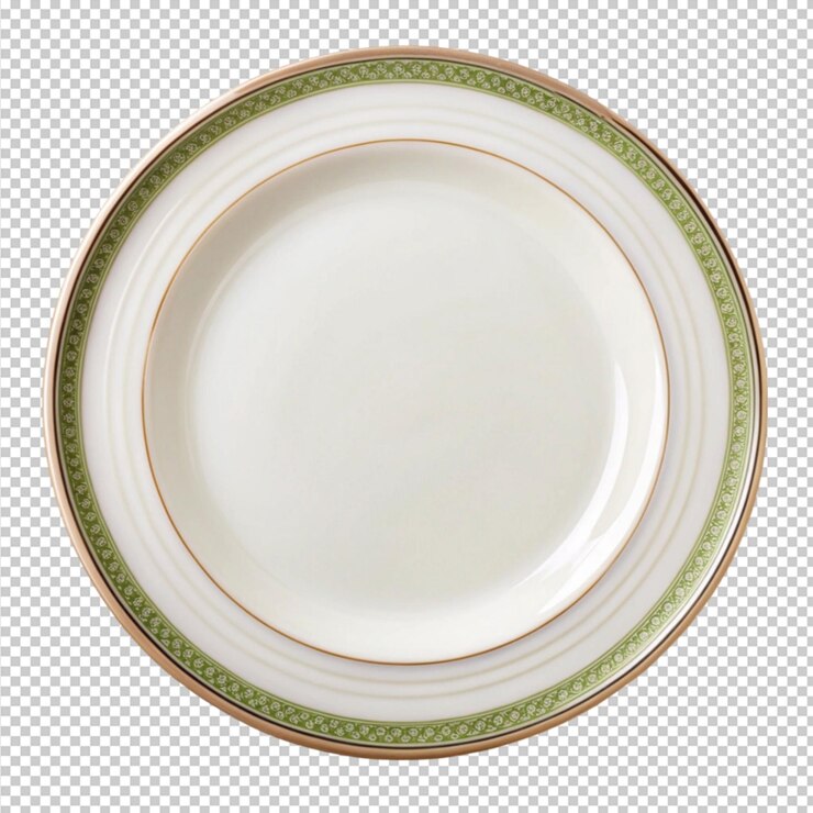 PSD plato de cena en un fondo transparente