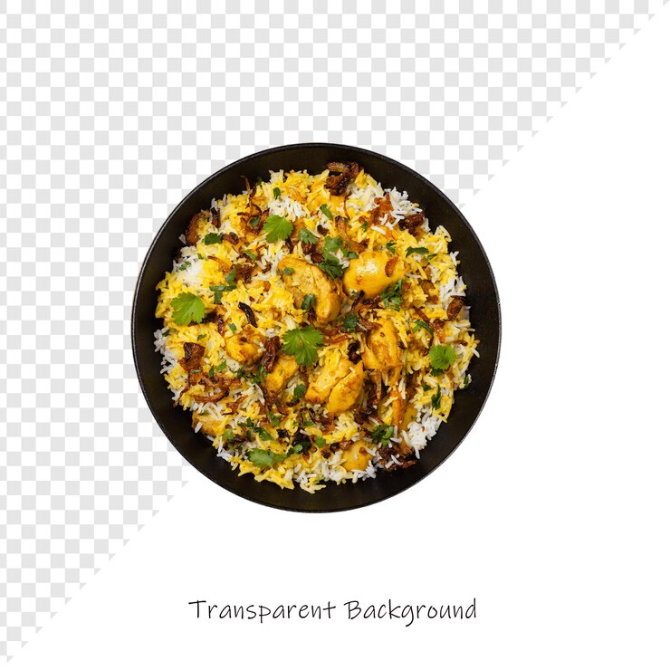 PSD un plato de comida con arroz y verduras en él