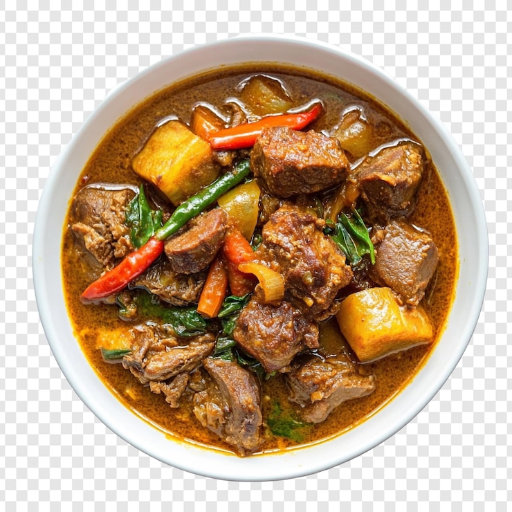 PSD un plato de comida con carne, verduras y carne