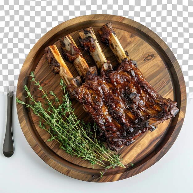 un plato de comida con un cuchillo y un tenedor y un cuchilo en él