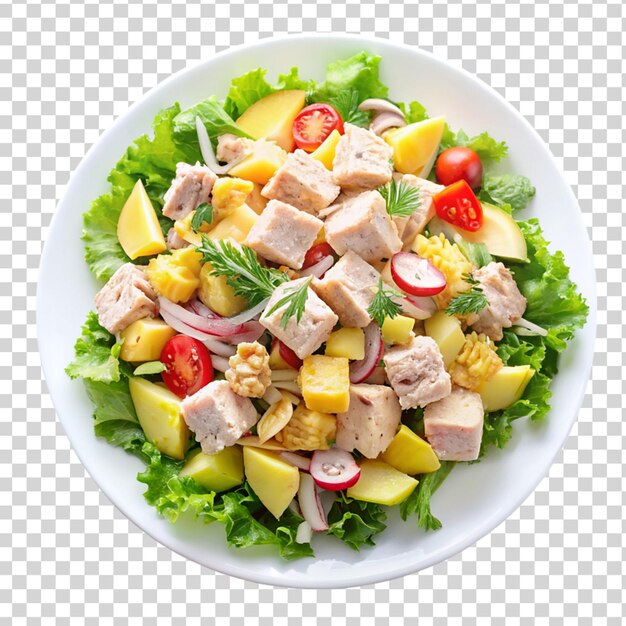 PSD un plato de ensalada con una ensalada de frutas en él