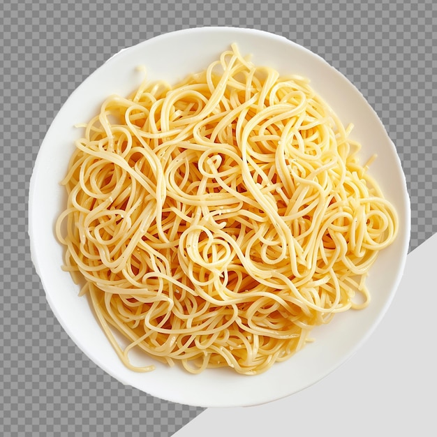 PSD plato de fideos png aislado en un fondo transparente.