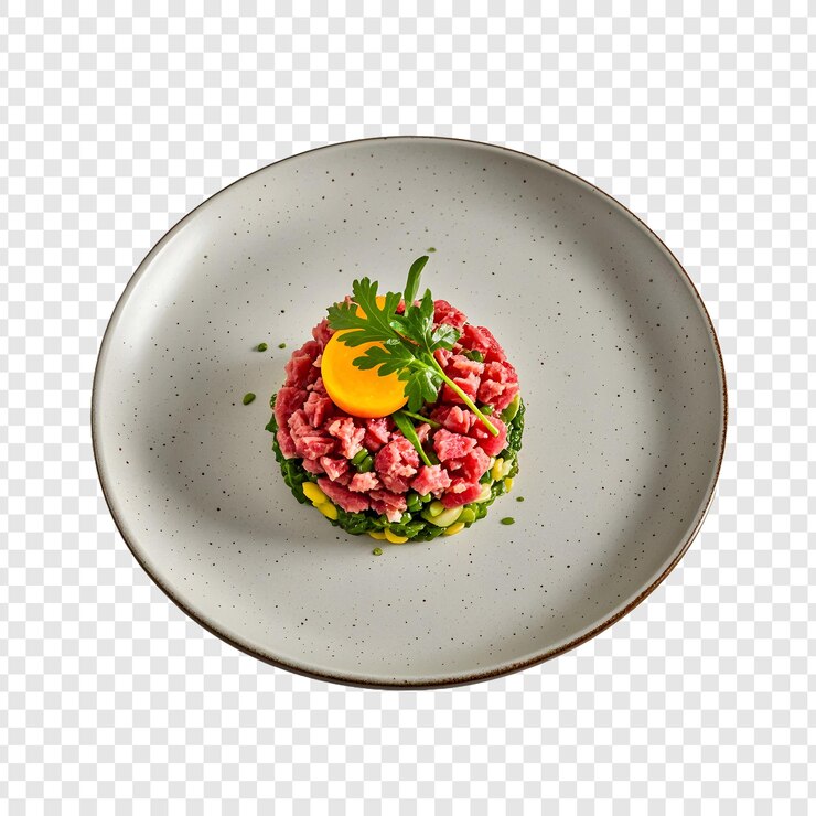 PSD un plato con una fresa en él y un cuenco con una frosa en él