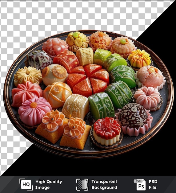 Plato de kue lebaran para el eid al fitr