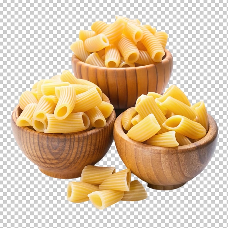 PSD un plato de pasta y espagueti sin cocinar